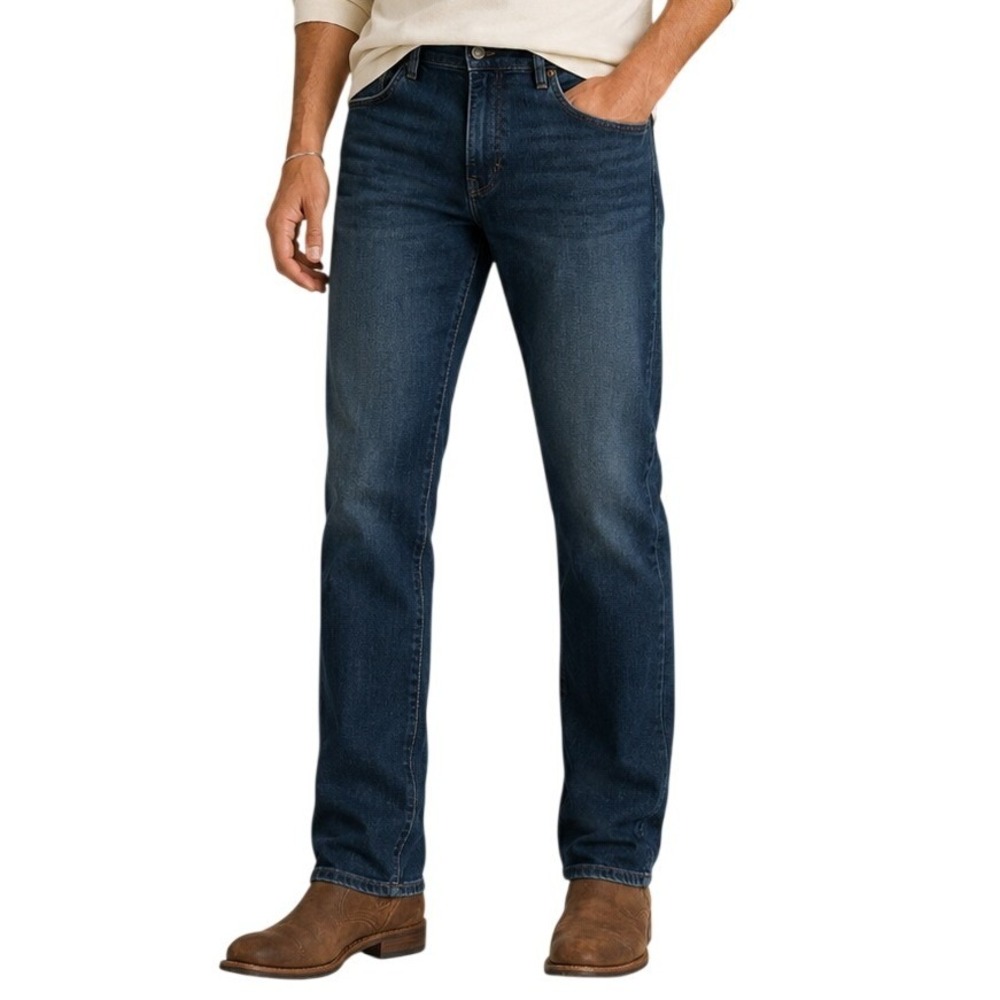 Lucky Brand Dark Wash Blue 223 Straight Leg Jeans Men's 36x29